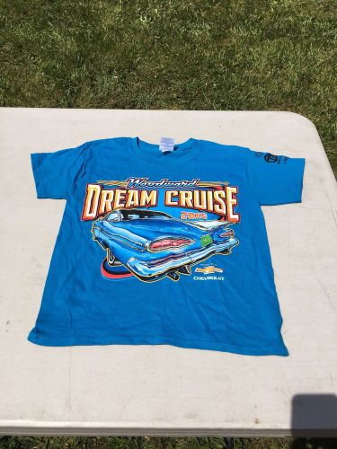 2015 woodward dream cruise youth t-shirt blue color size medium