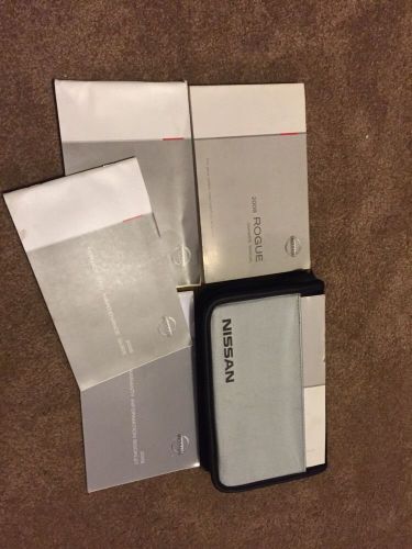 2008 nissan rogue owners manual set with case