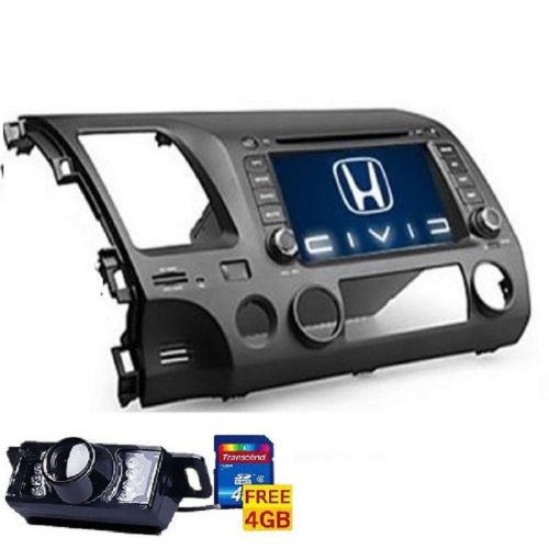 Map+camera+car dvd player stereo gps navi honda civic 2007, 2008, 2009,2010, 201