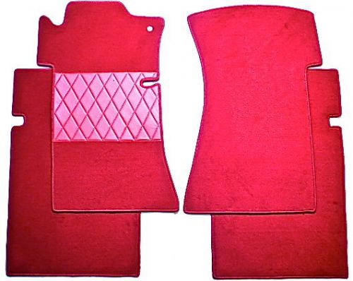 Premium red velours mat set for  mercedes w108 250s 250se 300se 1965-1969