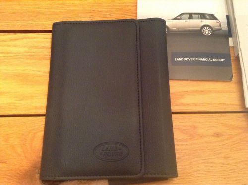 Land rover range rover owners manual oem 2014