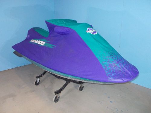 Sea doo gtx gti cover purple &amp; teal with repairable damage oem