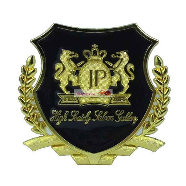 2pcs metal side gold emblems emblem badge for jp junction produce emblem lexus