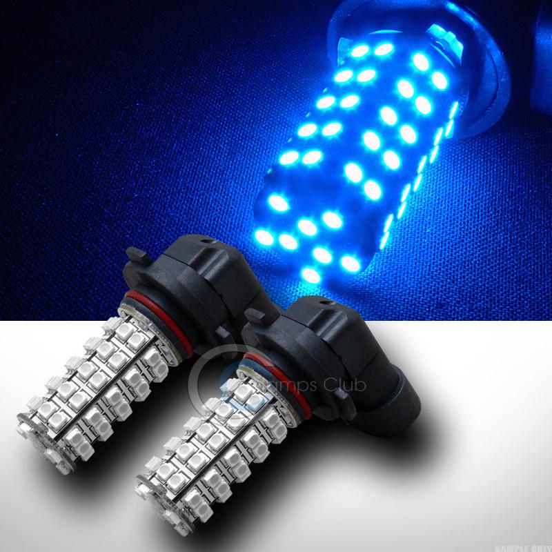 2pc blue super bright 9006/hb4/9012 68x smd led fog/driving light lamp bulbs 11