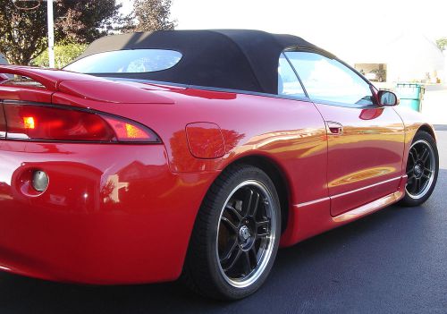 Mitsubishi eclipse spyder convertible top, top pads &amp; side cables, haartz vinyl