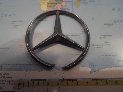 Mercedes benz parts sign logo emblem original genuine chrome decal old car track