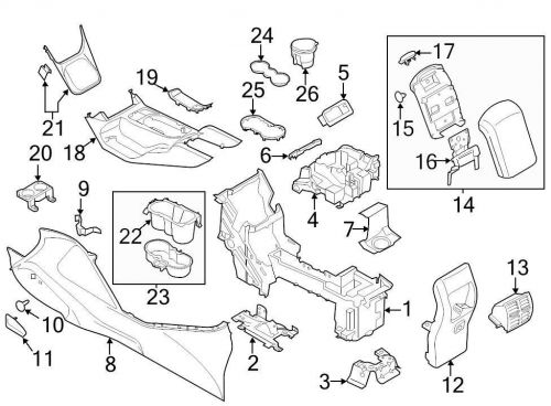 Ford oem dashboard air vent cj5z19893ah image 13