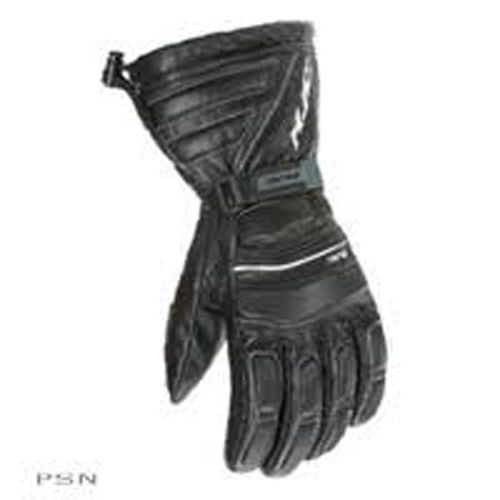 New hjc snowmobile leather gloves, black, large/lg