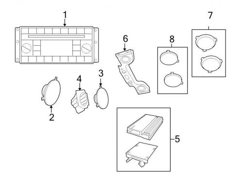 Chrysler oem jeep speaker cover 1ge94dx9ab image 8