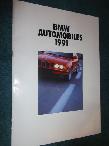 1991 bmw sales brochure / good original dealership catalog!!!