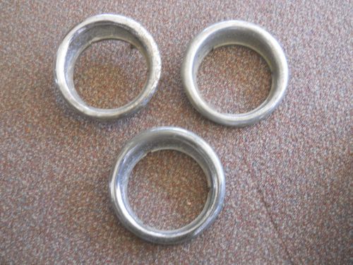 Three 1949-1950 used baby lincoln  taillight bezels  all for  right side