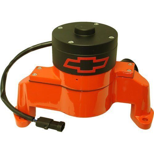 Sbc bowtie orange elect. water pump