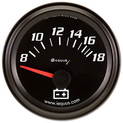 Equus gauge voltmeter 8-18 volts back lit kit 6268