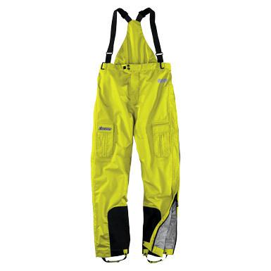 Icon pdx waterproof yellow rainpants/rain-pants/bibs. xl