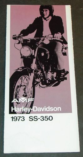 1973 harley-davidson motorcycle ss-350 sales brochure    (074)