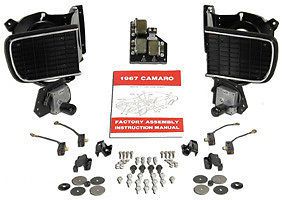 1967 camaro rs headlight system kit