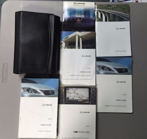 2009 lexus is 350 / is 250 owner manual owners manual