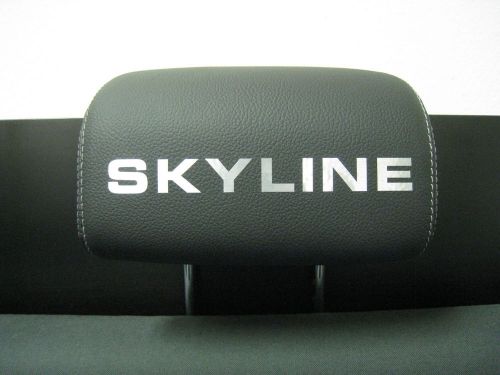 Headrest badge decal sticker *skyline* 4-pcs