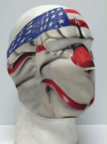 Payday 2 dallas bank robber neoprene ski mask full motorcycle biker reversible