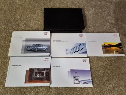 2006 audi a6 owners manual, complete package, leather case, new condition