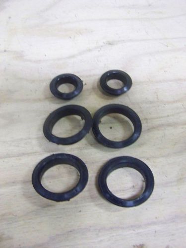 (6) 1977-1979 oem lincoln continental mark v door plastic wire harness grommets