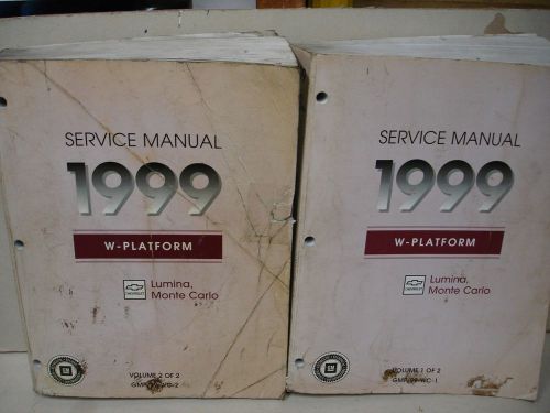 1999 lumina/monte carlo dealer service manuals vols 1-2