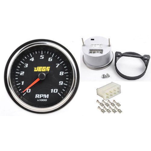 Jegs performance products 41270k 3-3/8&#034; electric tachometer &amp; wiring connector