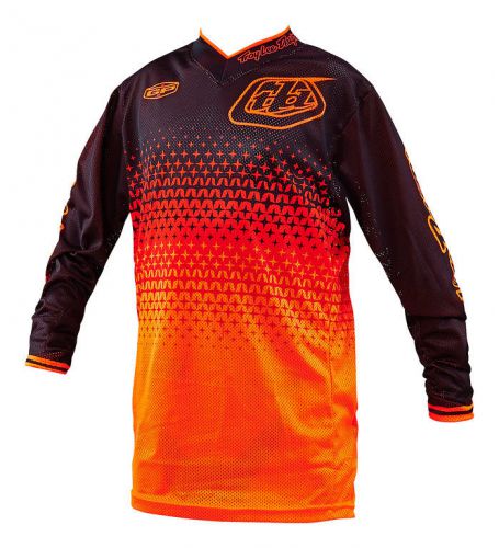 Troy lee designs gp air starburst 2016 youth mx/offroad jersey orange/black