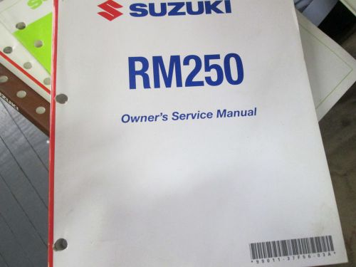 Suzuki rm250 rm 250   oem service repair manual   multi year