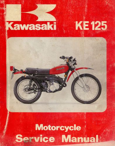 1978 to 1980 kawasaki ke125 motorcycle service manual -ke 125-a5a-a6-a7