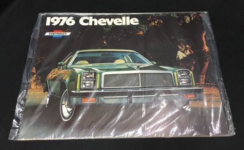 1976 chevrolet chevelle brochure catalog original mint!