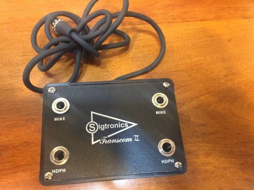 Sigtronics transcom ii portable aircraft intercom new! warranty! no reserve