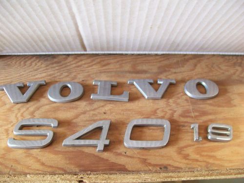Volvo s-40 1.9 chrome trunk  ornament emblem
