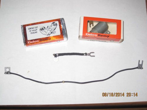 1956 chevrolet nos points,condenser&amp;distributor lead wires