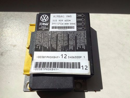 Vw passat b6 air bag ecu module control unit 3c0909605m steuergerät