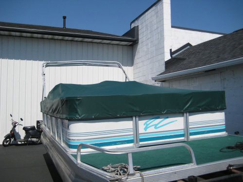 20&#039; pontoon boat snap-on cover