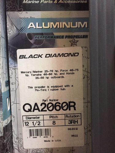 Prop, propellor, mercury aluminum black diamond qa2060r