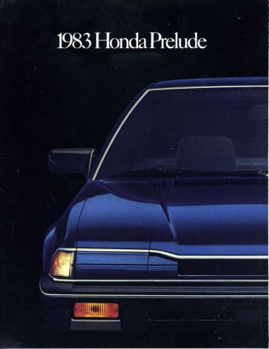 Honda prelude 1983 dealer brochure