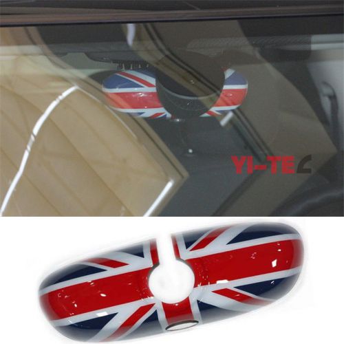 For mini cooper f55 f56 interior rearview mirror cover union jack countryman