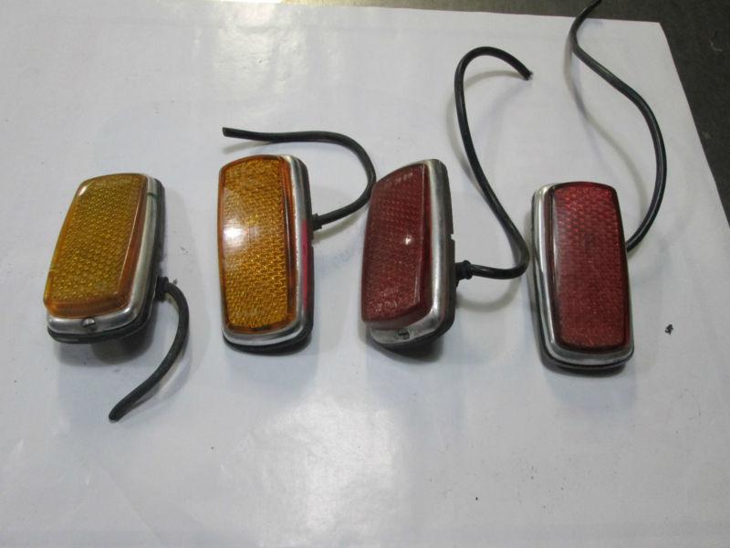 Mercedes benz side marker lights / amber & red / w111