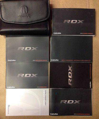 2014 acura rdx owner&#039;s manual with case