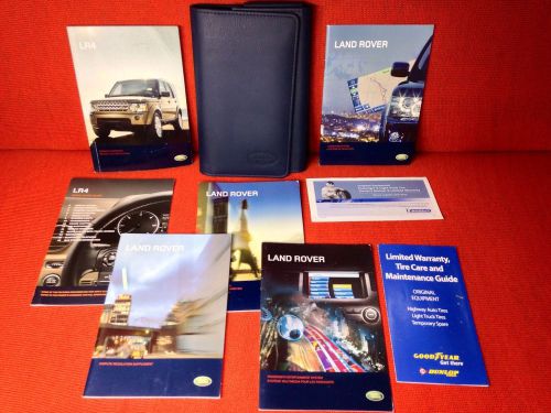 2010 land rover lr4 owners manual + navigation manual + rear tv manual (buy oem)