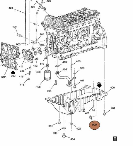 New genuine gm oil pan hole plug (mounts in oil pan) 4.2 engine  gm# 12565092