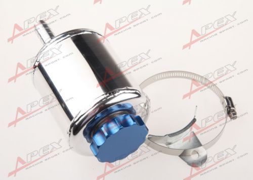 Universal racing power steering tank blue cap