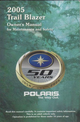 2005 polaris atv trail blazer p/n 9919472 rev 02 owner&#039;s manual (254)