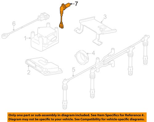 Vw volkswagen oem 04-06 golf-engine crankshaft position sensor 038957147f