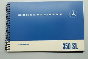 1972 mercedes 350sl owners manual 350 sl w107 parts service w107 reprint