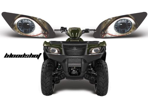 Amr racing head light eyes graphic decal suzuki king quad atv parts -- bloodshot