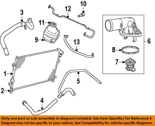 Dodge oem 5058456ad engine coolant recovery tank-reservoir tank