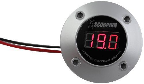 New xscorpion dvm3rs 3 digit red led digital voltage display round voltmeter